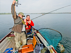 A selection of flies for fishing pike-on-the-fly