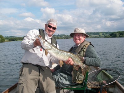 First an 8lb pike for John Tabor