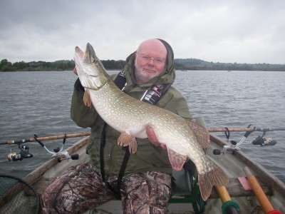 John Synnuck with his 21lb Chew Pike